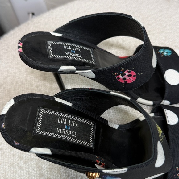 VERSACE x Dua Lipa Medusa Insignia Butterfly Slide Heel Sandal Size 37 / US 7 - Picture 5 of 8